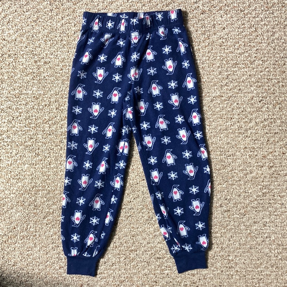 Cuddl Duds fleece pj pants sz S 6/6X
